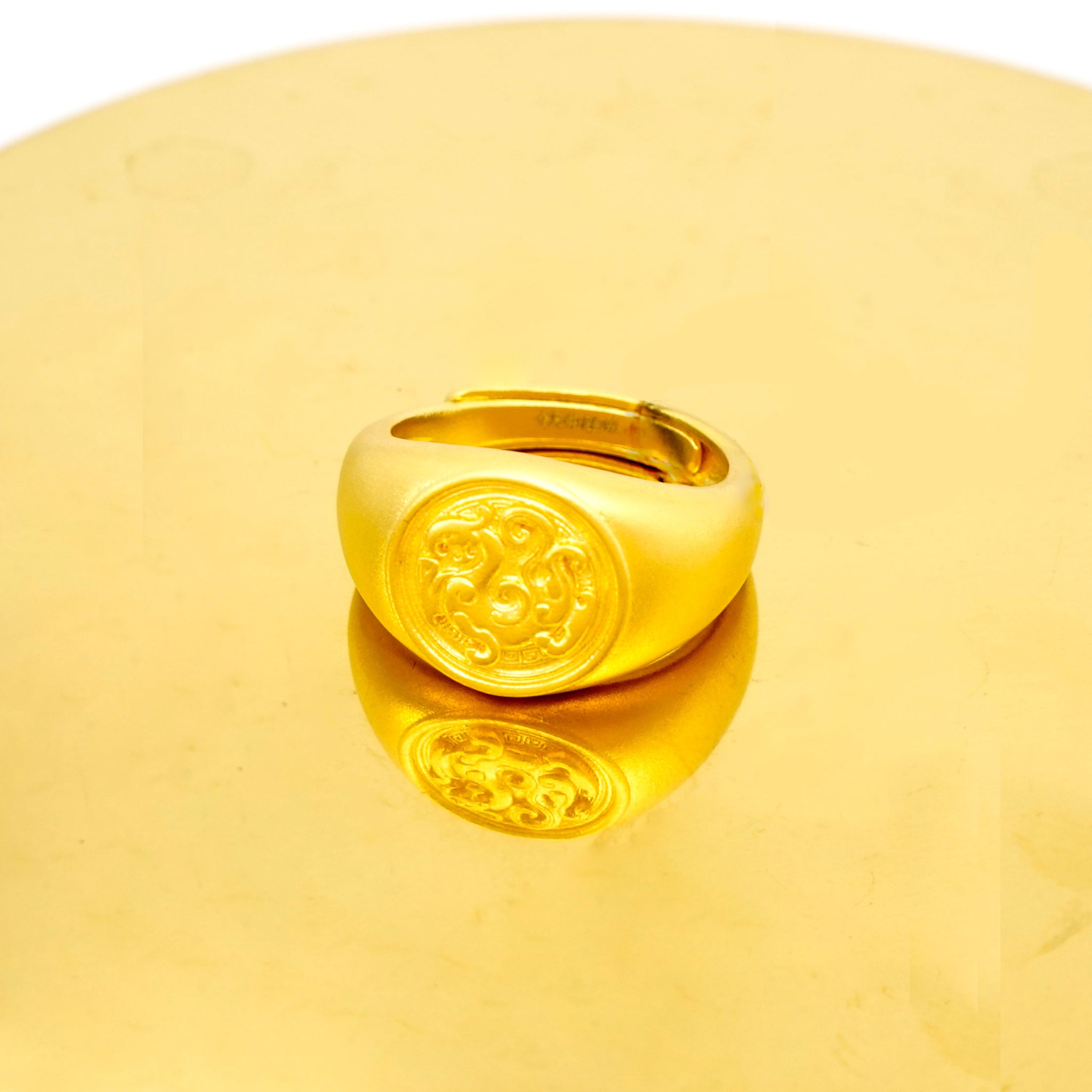 24K Gold Ring – Lao Feng Xiang Jewelry