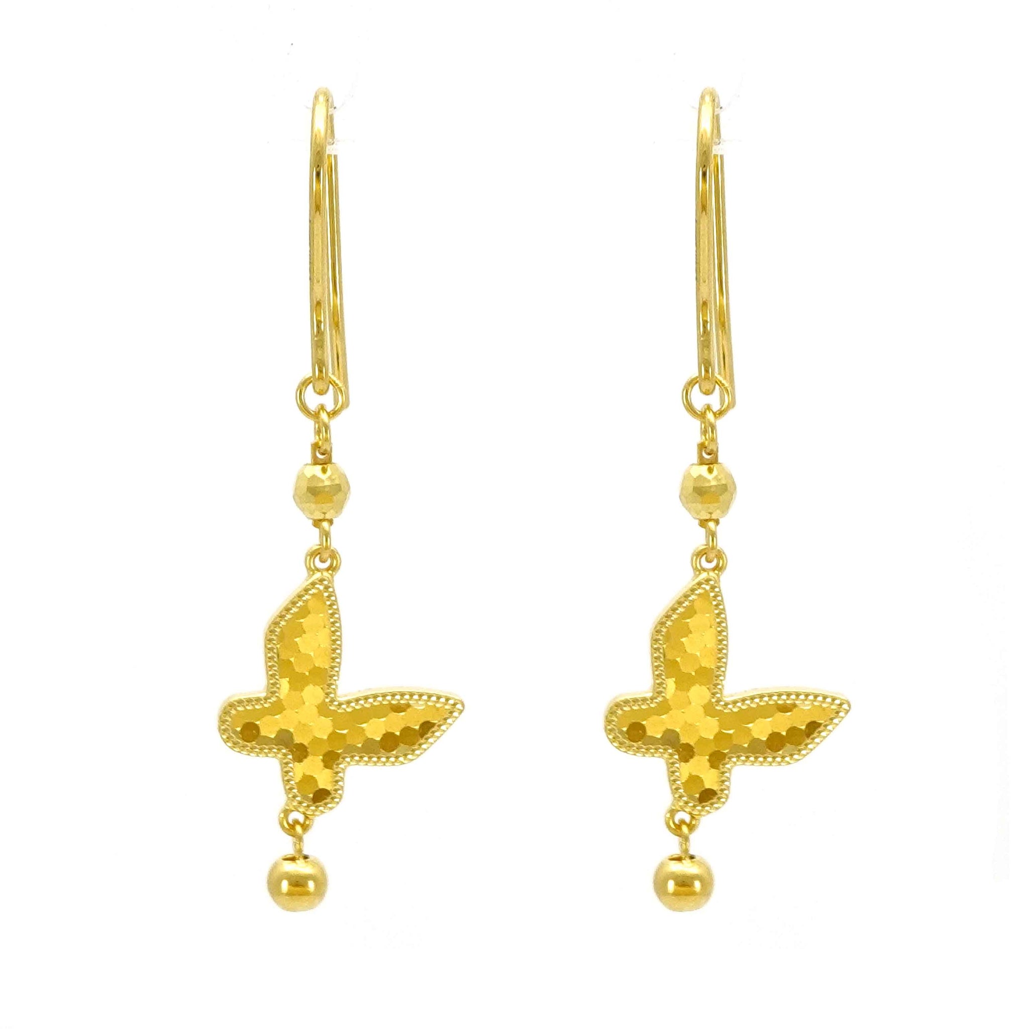 24K Gold Earrings – Lao Feng Xiang Jewelry