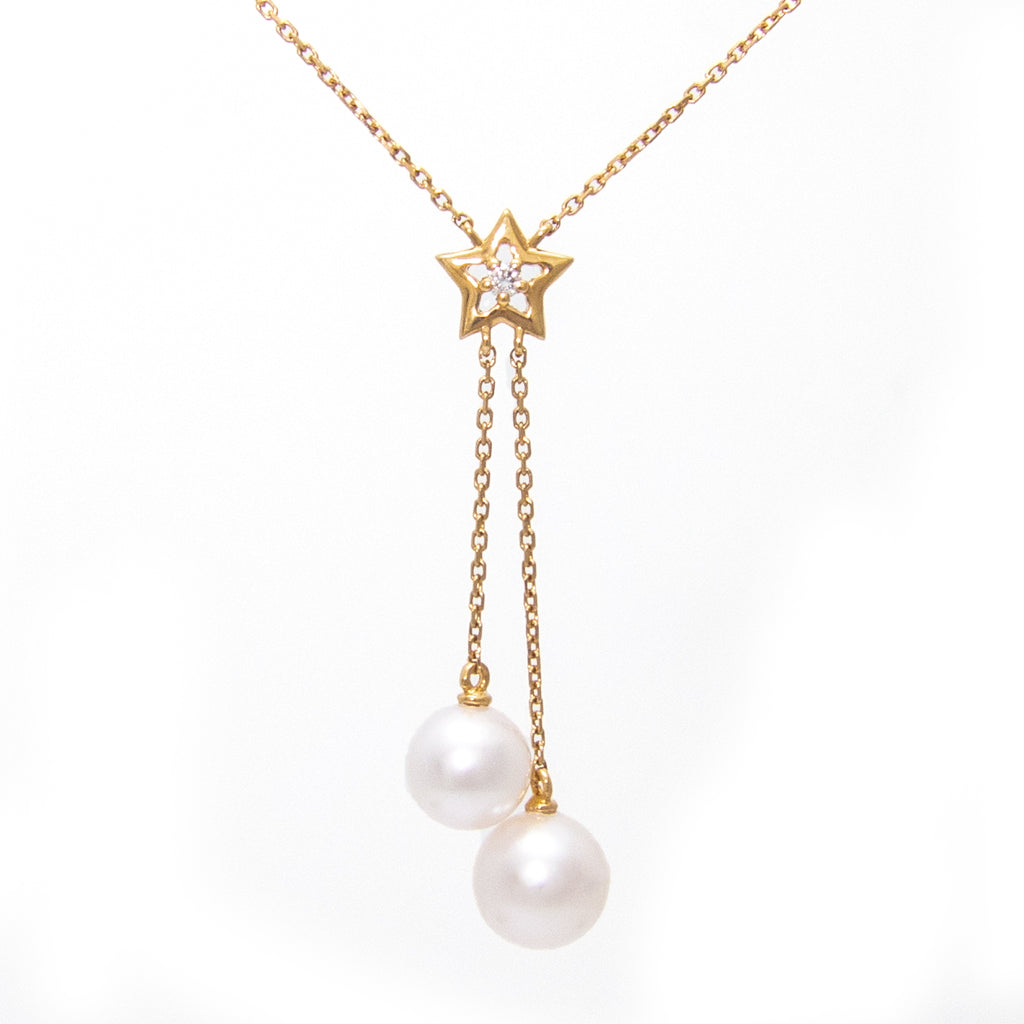 18K Gold Pearl Necklace
