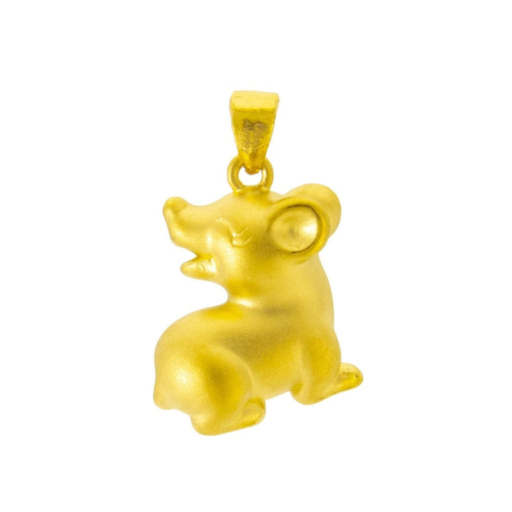 24K Gold Mouse Pendant