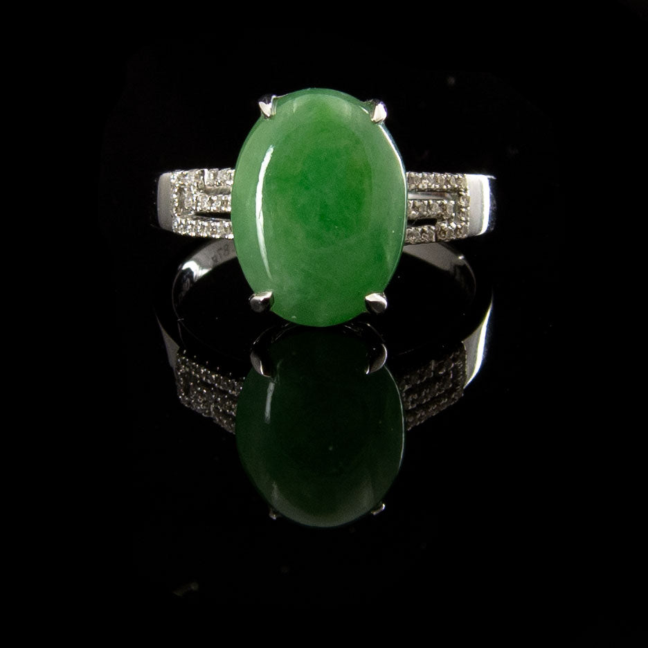 Jadeite diamond on sale