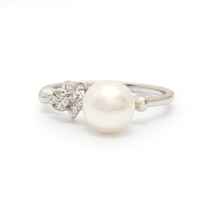 18K Gold Pearl Ring