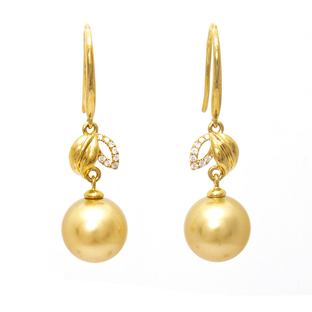 18K Gold Pearl Earring